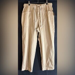 Universal Thread Women’s Khaki Drawstring Pants Size M Casual Relaxed Fit